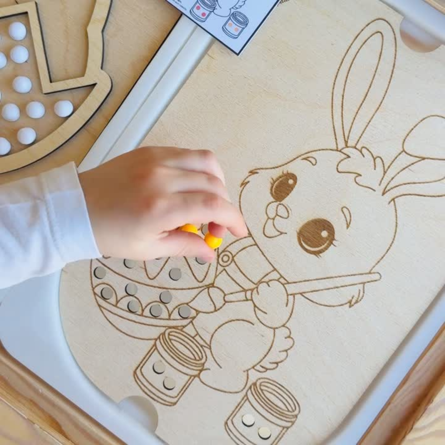 Petit insert en bois TROFAST Lapin de Pâques