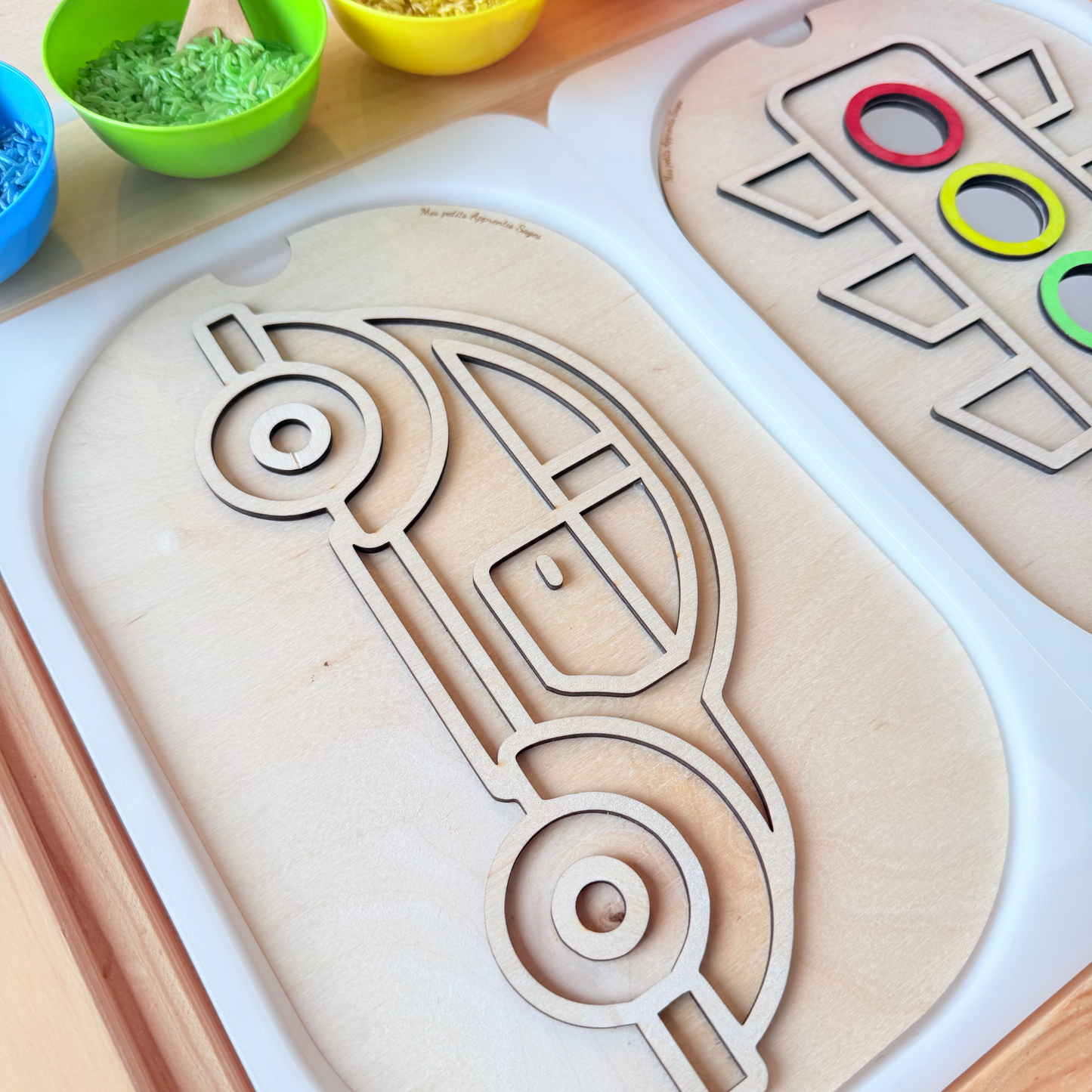 Insert TROFAST en bois Voiture à remplir