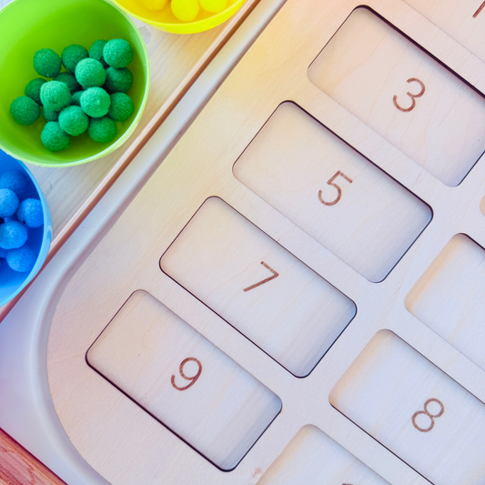 Grand insert en bois TROFAST Apprendre à dénombrer de 1 à 10