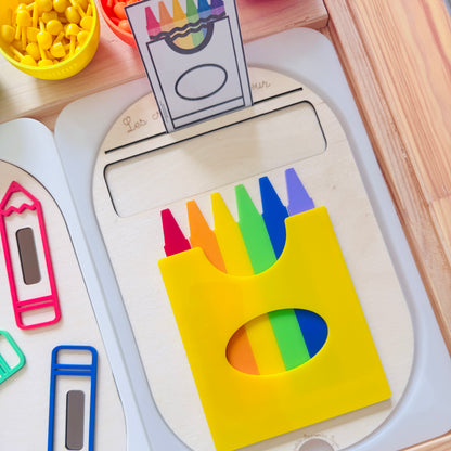 Petit insert en bois TROFAST Les crayons de couleur