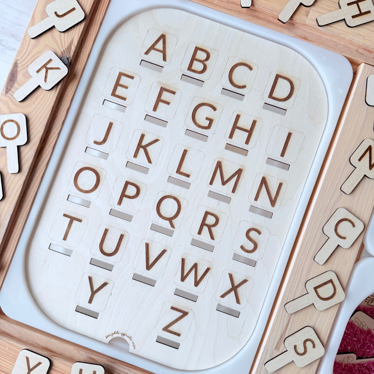 Grand insert en bois TROFAST J'apprends l'alphabet