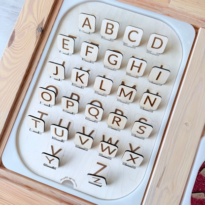 Grand insert en bois TROFAST J'apprends l'alphabet