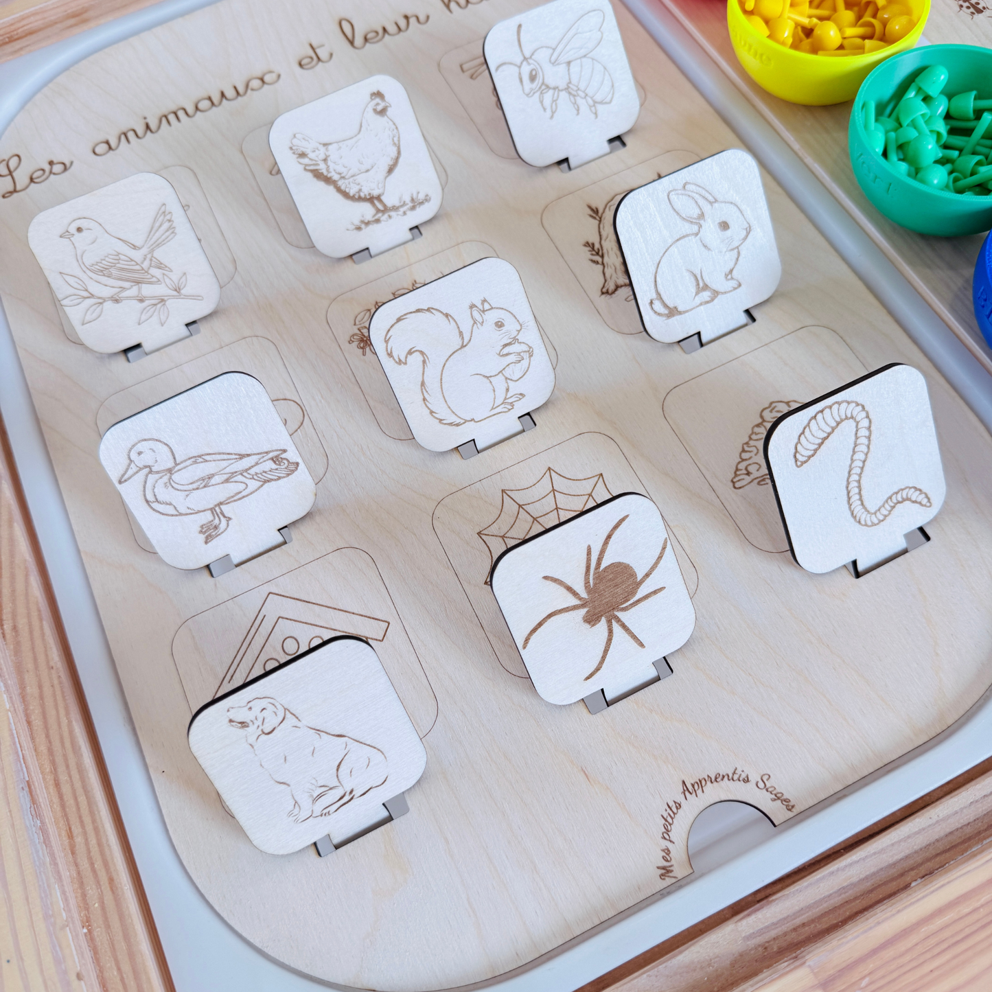 Grand insert TROFAST les animaux et leur habitat