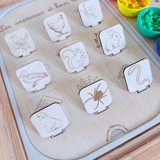 Grand insert TROFAST les animaux et leur habitat