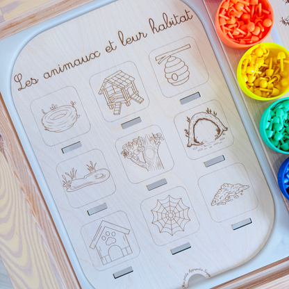 Grand insert TROFAST les animaux et leur habitat