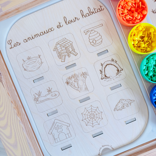 Grand insert TROFAST les animaux et leur habitat