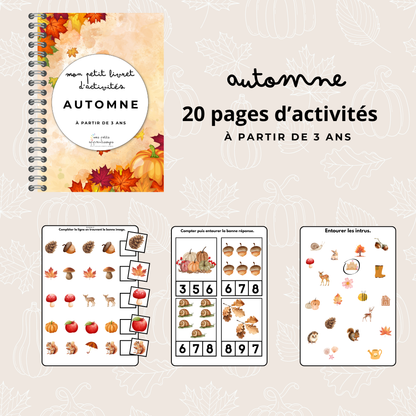 Livret Automne dès 3 ans - Jeux & Activités d’Éveil