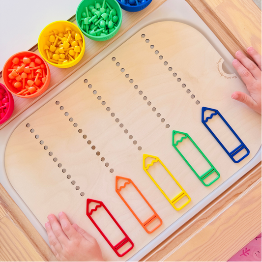 Grand insert en bois TROFAST les crayons de couleurs