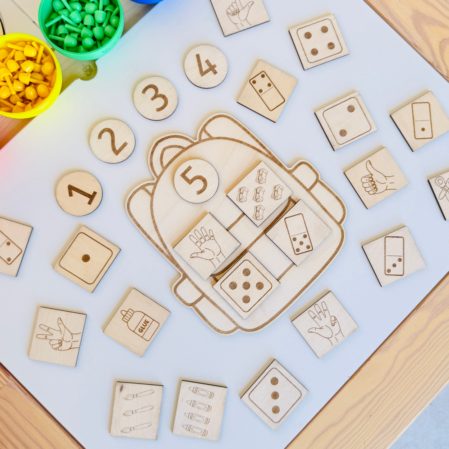 Le Cartable des nombres de 1 à 5