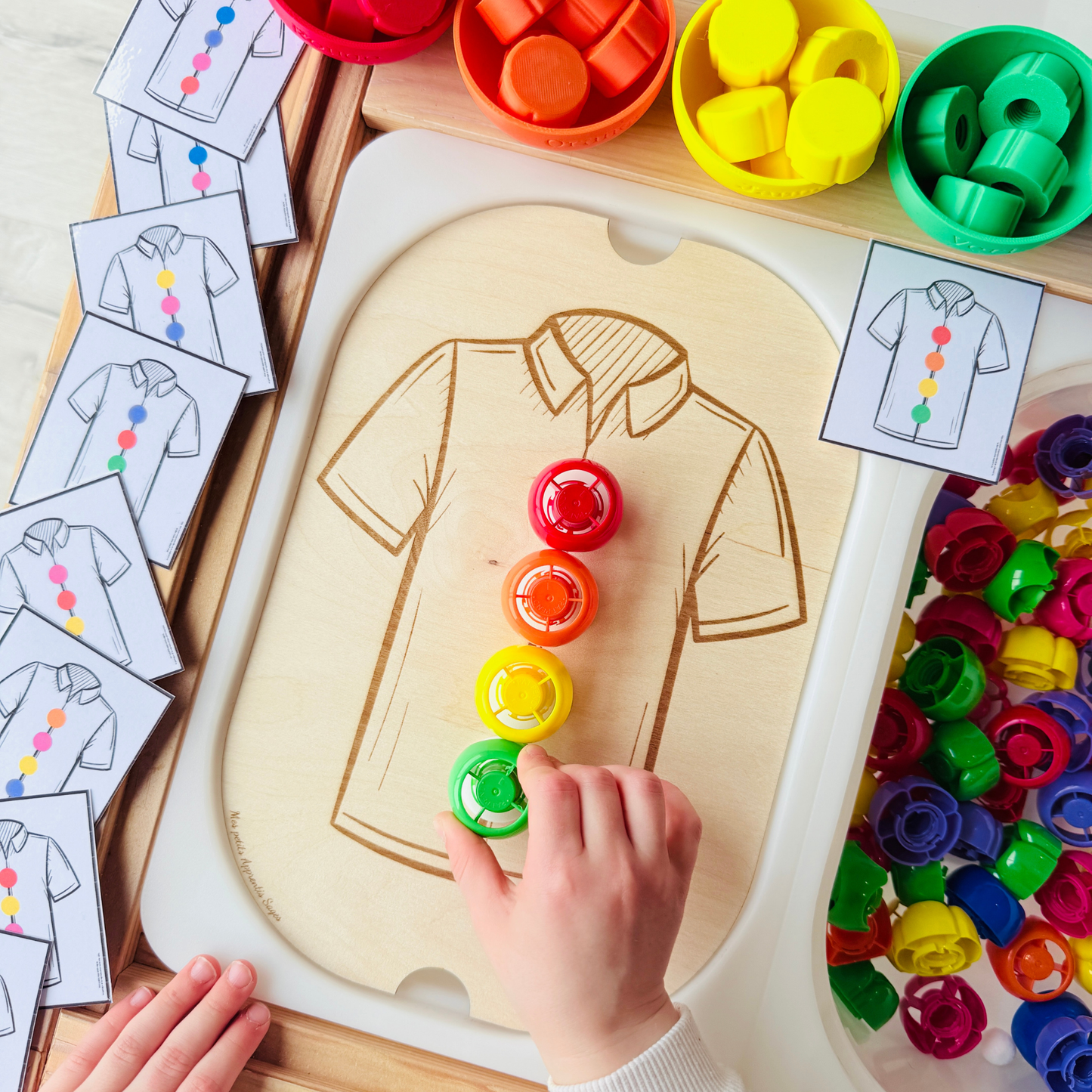 Petit insert en bois TROFAST Chemise + PDF offert