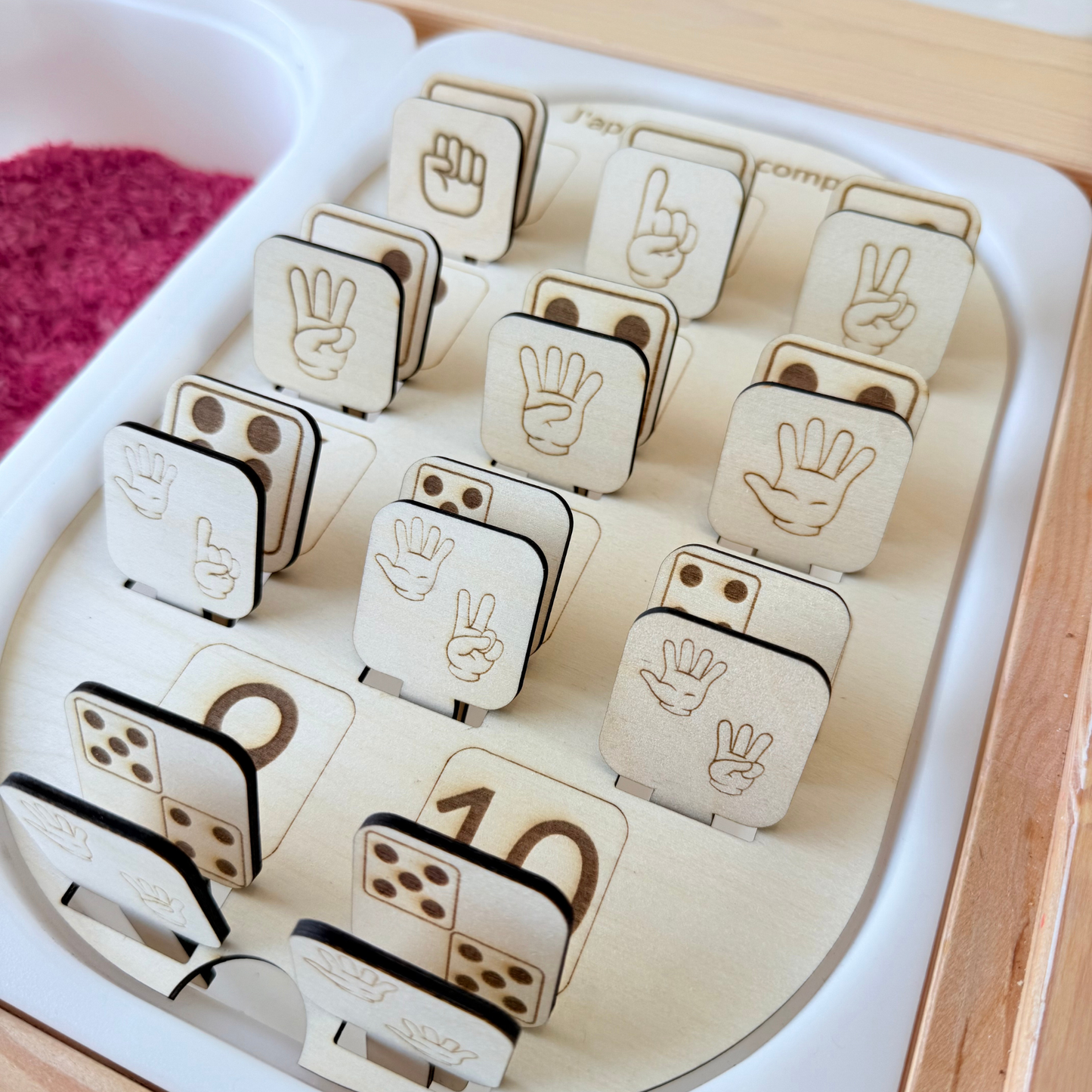 Insert en bois TROFAST J'apprends à compter
