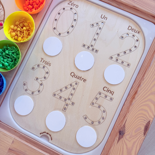 Grand insert en bois TROFAST Chiffres de 0 à 5