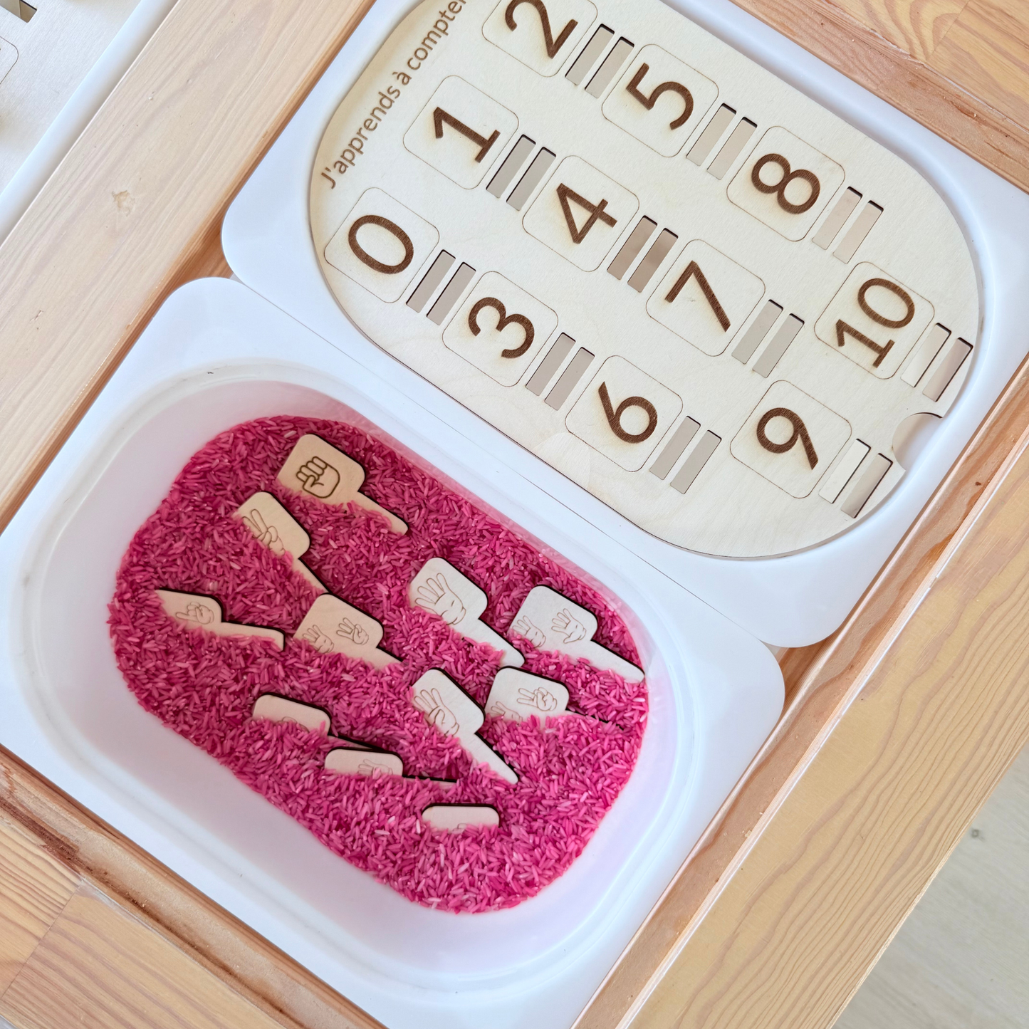 Insert en bois TROFAST J'apprends à compter