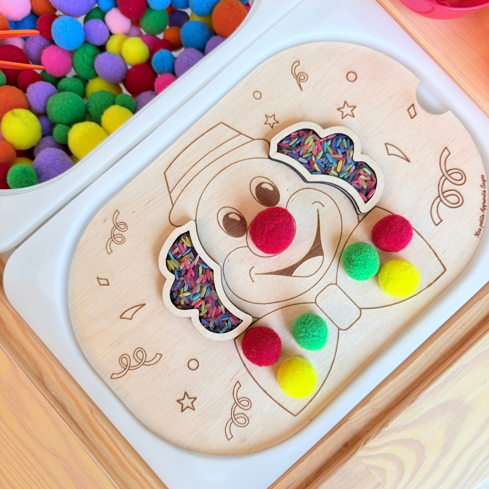 Petit insert en bois TROFAST Clown