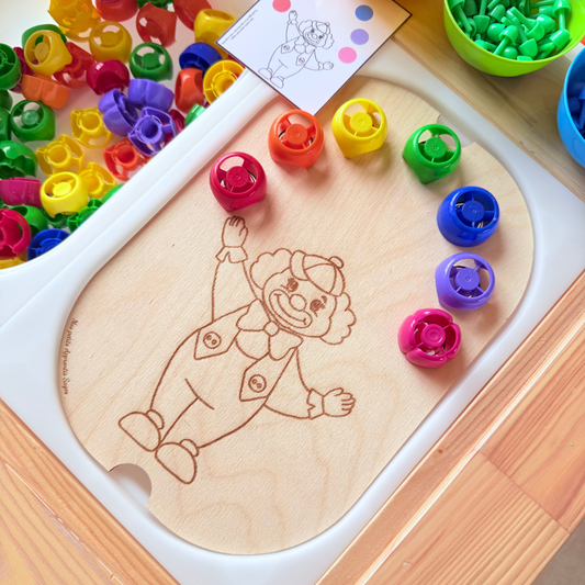 Petit insert en bois TROFAST Clown jongleur + PDF