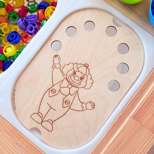 Petit insert en bois TROFAST Clown jongleur + PDF