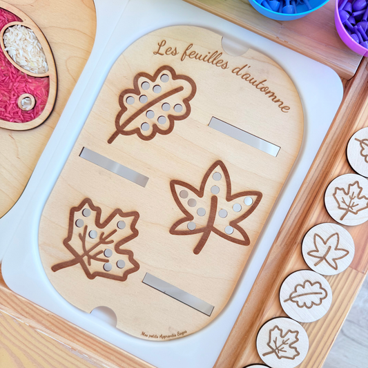 Petit insert en bois TROFAST Feuilles d'automne