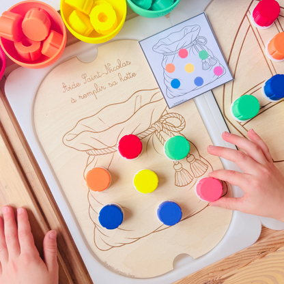 Insert Saint-Nicolas à visser – Dénombrement et motricité fine en maternelle