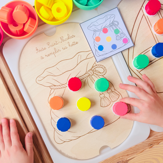 Insert Saint-Nicolas à visser – Dénombrement et motricité fine en maternelle
