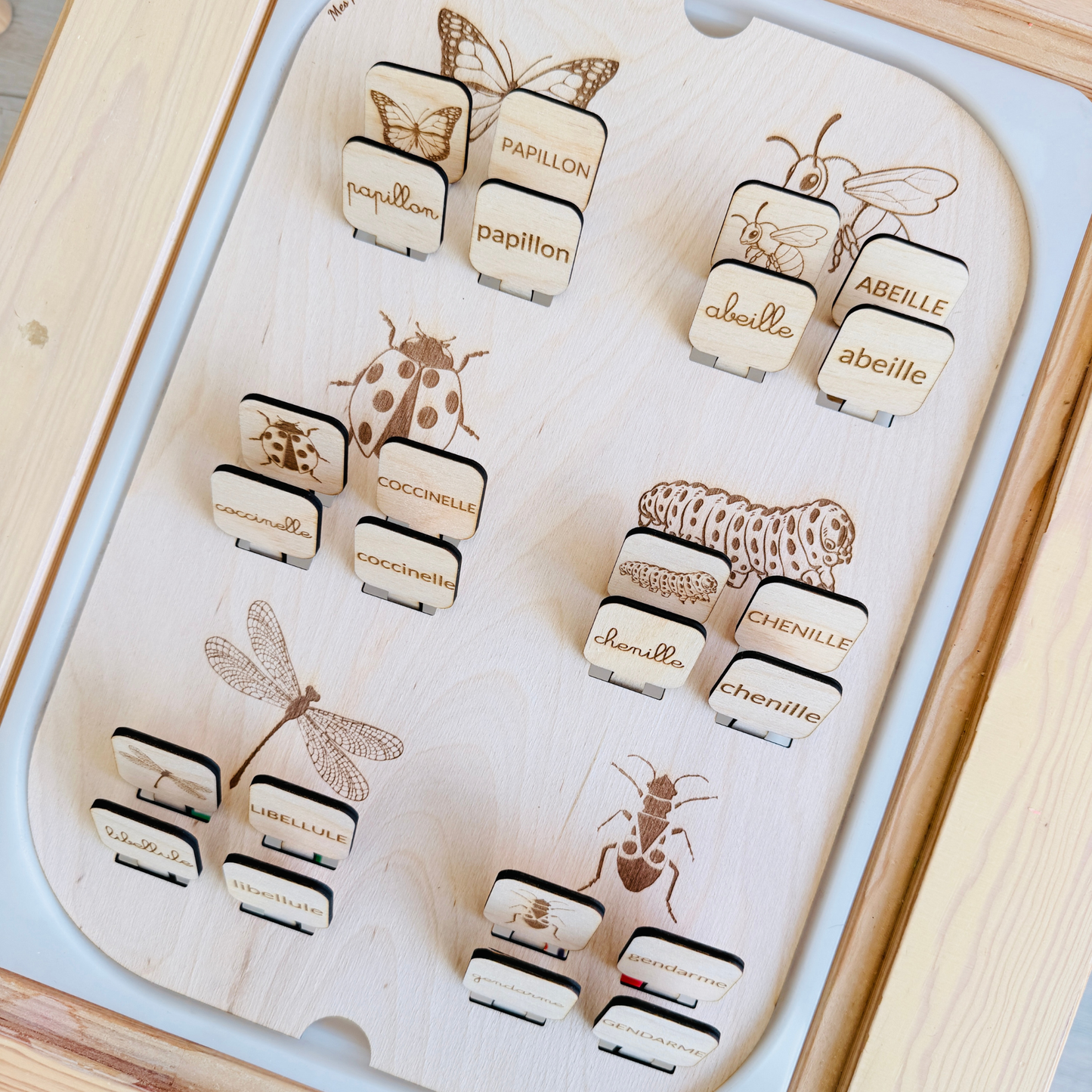 Grand insert en bois TROFAST