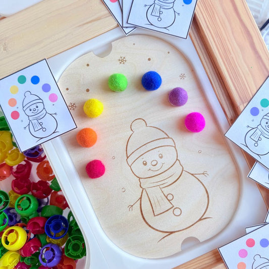 insert bonhomme neige bois trofast