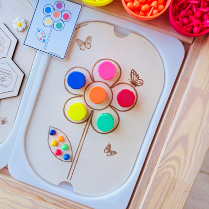 Petit insert en bois TROFAST fleur + PDF offert