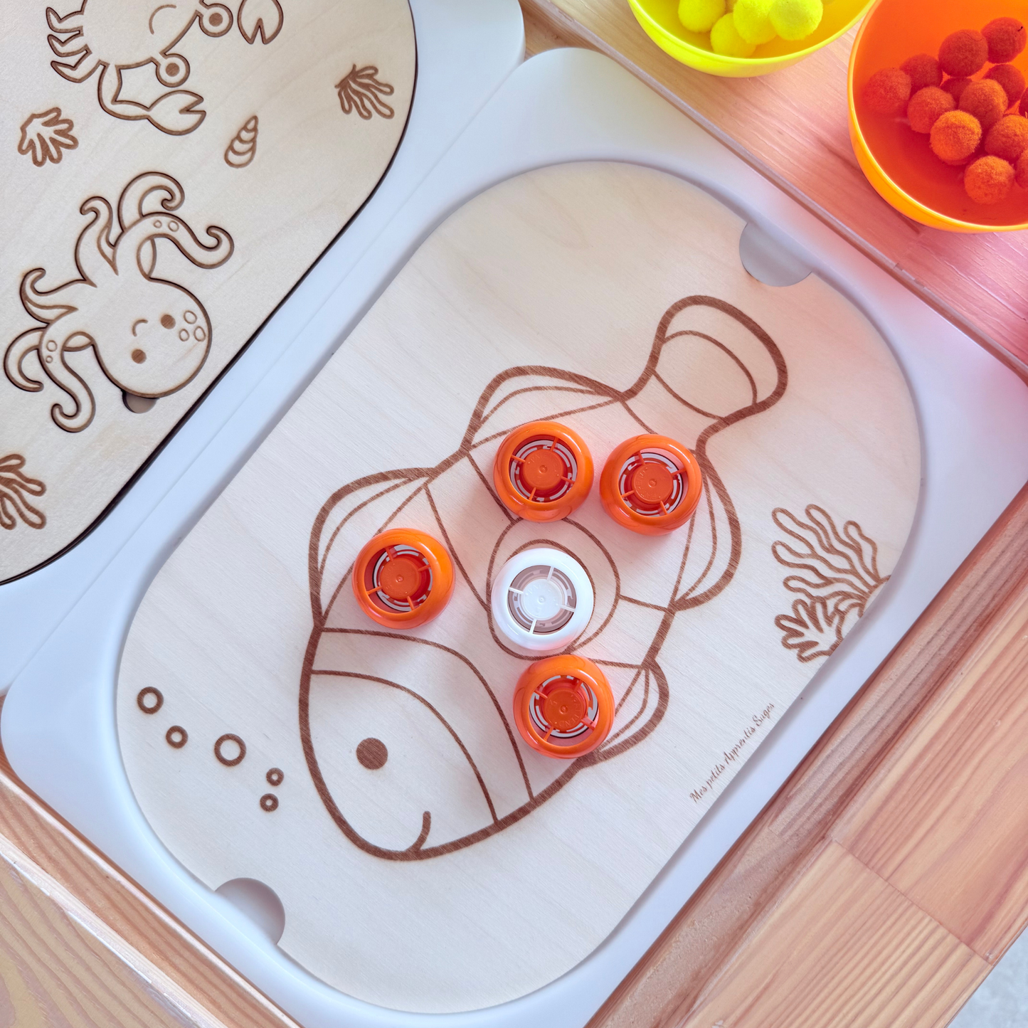Petit insert en bois TROFAST Poisson + PDF