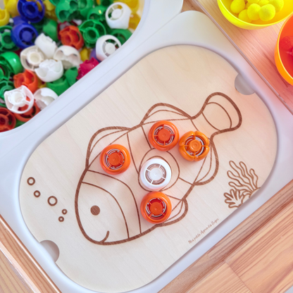Petit insert en bois TROFAST Poisson + PDF