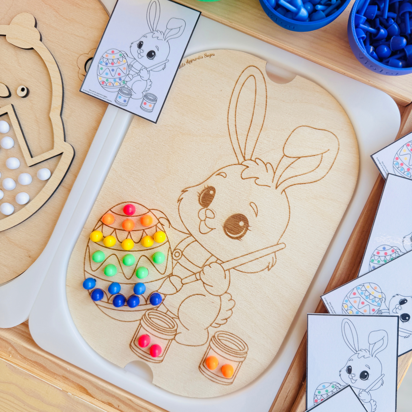 Petit insert en bois TROFAST Lapin de Pâques
