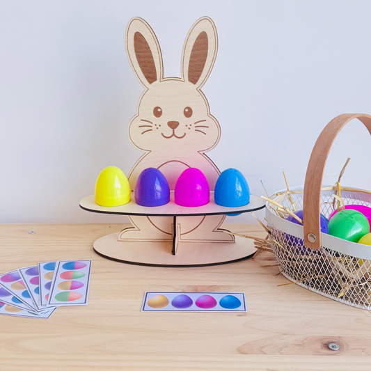 Jeu en bois Lapin de Pâques + PDF offert