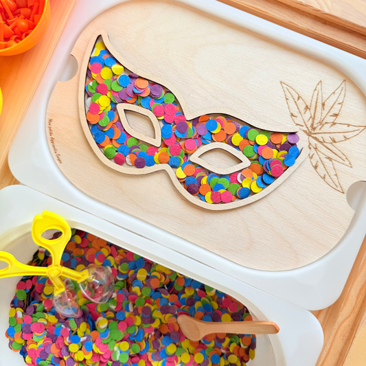Petit insert en bois TROFAST Masque carnaval à remplir