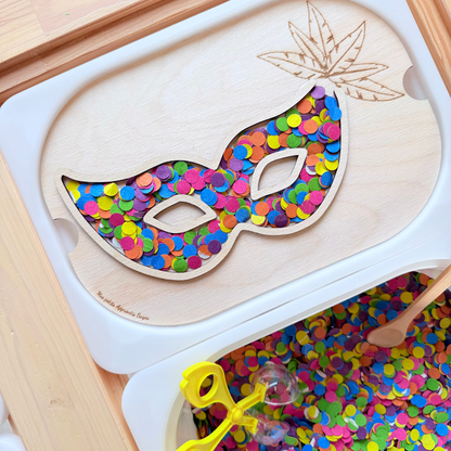 Petit insert en bois TROFAST Masque carnaval à remplir