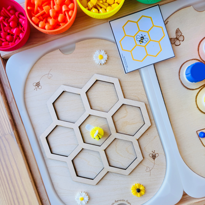 Petit insert en bois TROFAST abeille Activité sensorielle 3 en 1