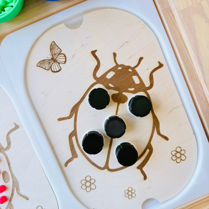 Petit insert en bois TROFAST coccinelle visser dévisser (à partir de 18 mois)