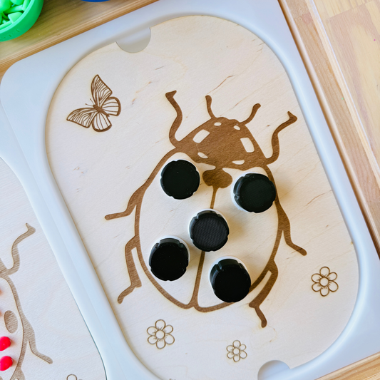 Petit insert en bois TROFAST coccinelle visser dévisser (à partir de 18 mois)