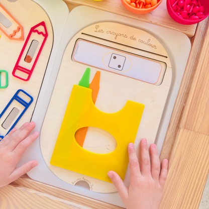 Petit insert en bois TROFAST Les crayons de couleur