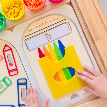 Petit insert en bois TROFAST Les crayons de couleur