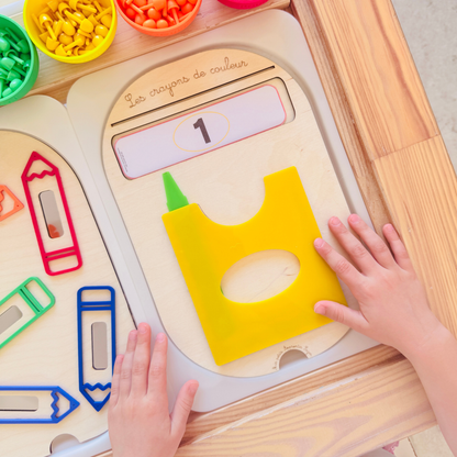 Petit insert en bois TROFAST Les crayons de couleur
