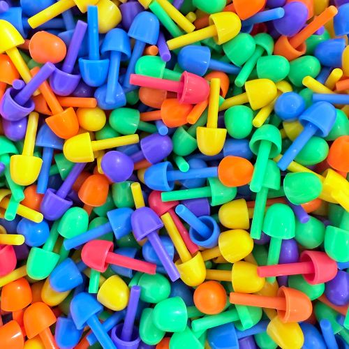 🎁 Lot de 30 picots colorés en plastique (6 couleurs assorties) (100% off)