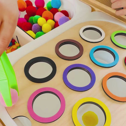 Insert en bois TROFAST à trous pour tri des couleurs