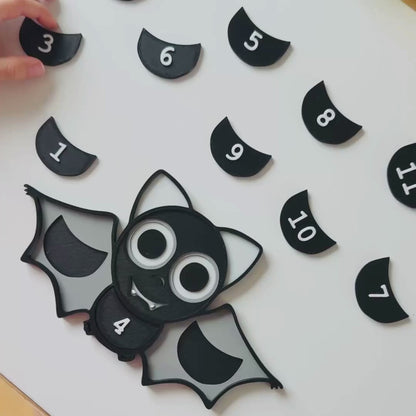 La chauve-souris des nombres – Jeu de numération « Avant et après »