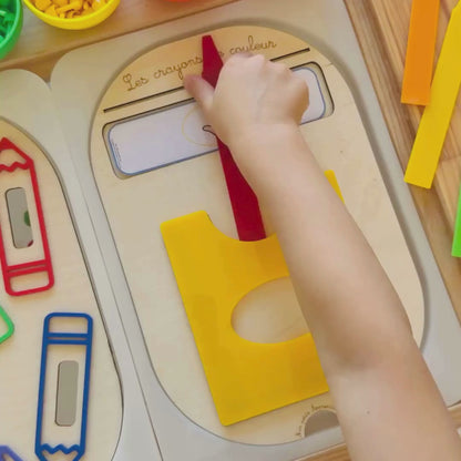 Petit insert en bois TROFAST Les crayons de couleur