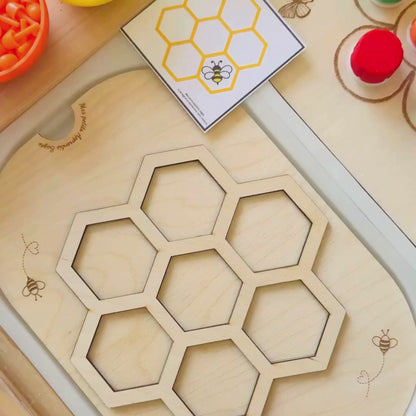 Petit insert en bois TROFAST abeille Activité sensorielle 3 en 1