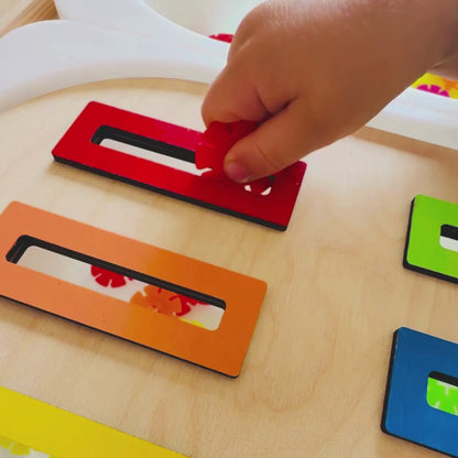 Insert en bois TROFAST à fentes pour tri des couleurs