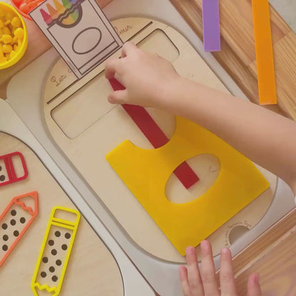 Petit insert en bois TROFAST Les crayons de couleur
