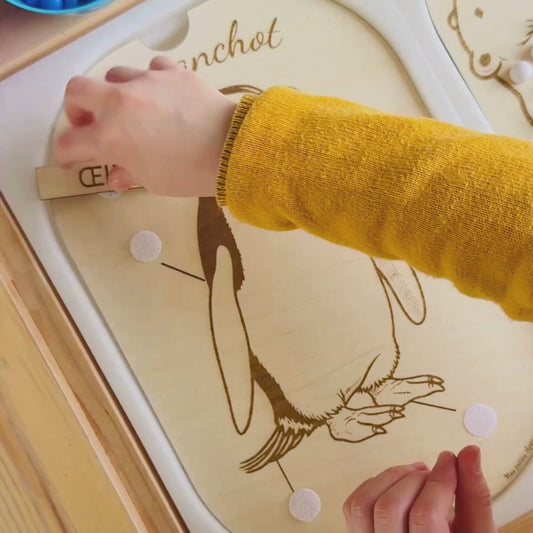 Petit insert en bois TROFAST Manchot à reconstituer (parties du corps)