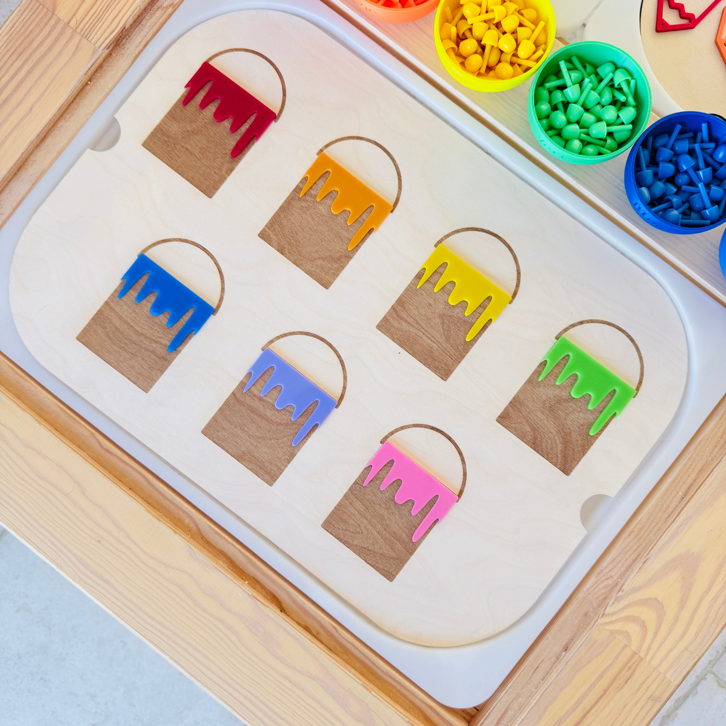 Grand insert TROFAST Les pots de peinture