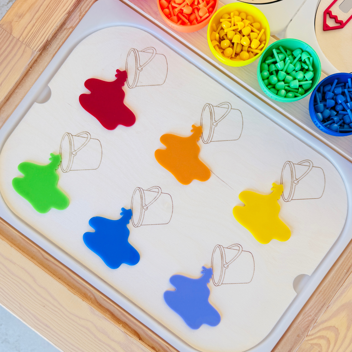 Grand insert TROFAST Les pots de peinture