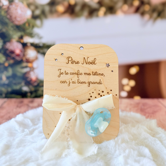 Plaque à tétine du Père Noël (pour dire au revoir à sa tétine en douceur)