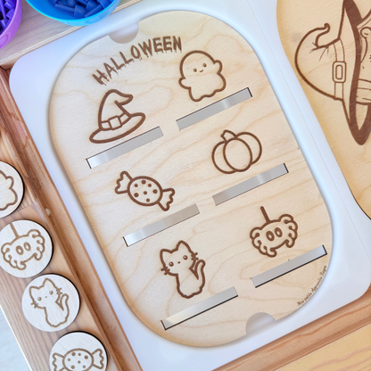 Petit insert en bois TROFAST Tri Halloween